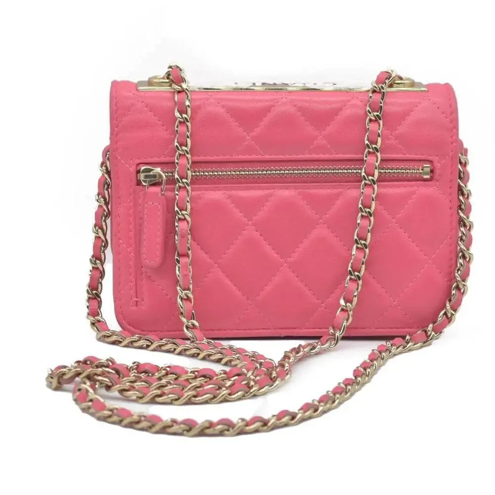 Chanel Lambskin Quilted Mini Trendy CC Wallet On Chain WOC